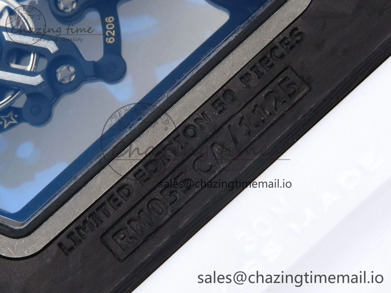RM055 Ti NTPT UOKF 1:1 Best Edition White Red Inner Bezel White Crown on White Rubber Strap RMUL2 Super Clone