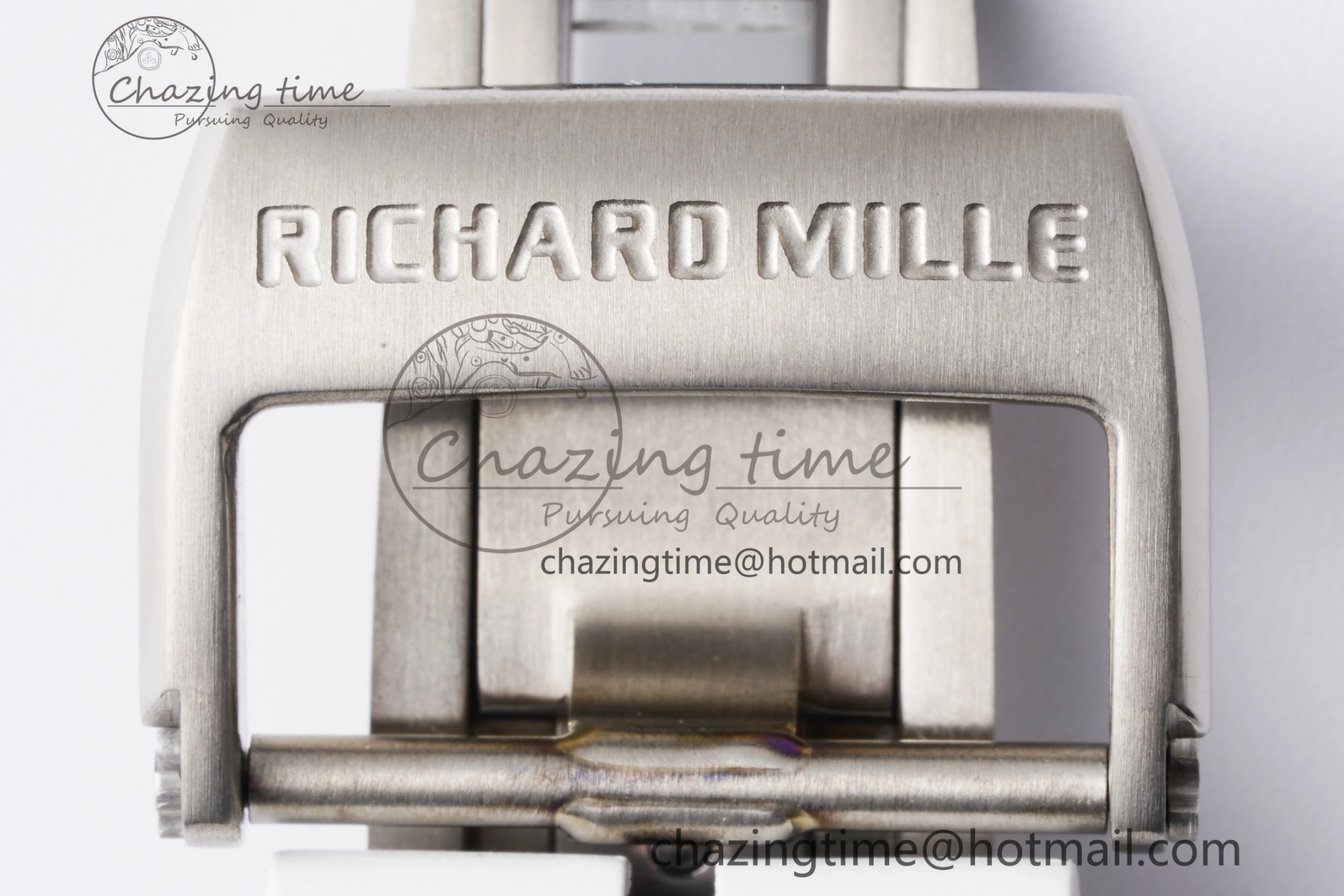 RM055 White Ceramic BBR Best Edition Skeleton Dial on White Rubber Strap Clone RMUL2 V2