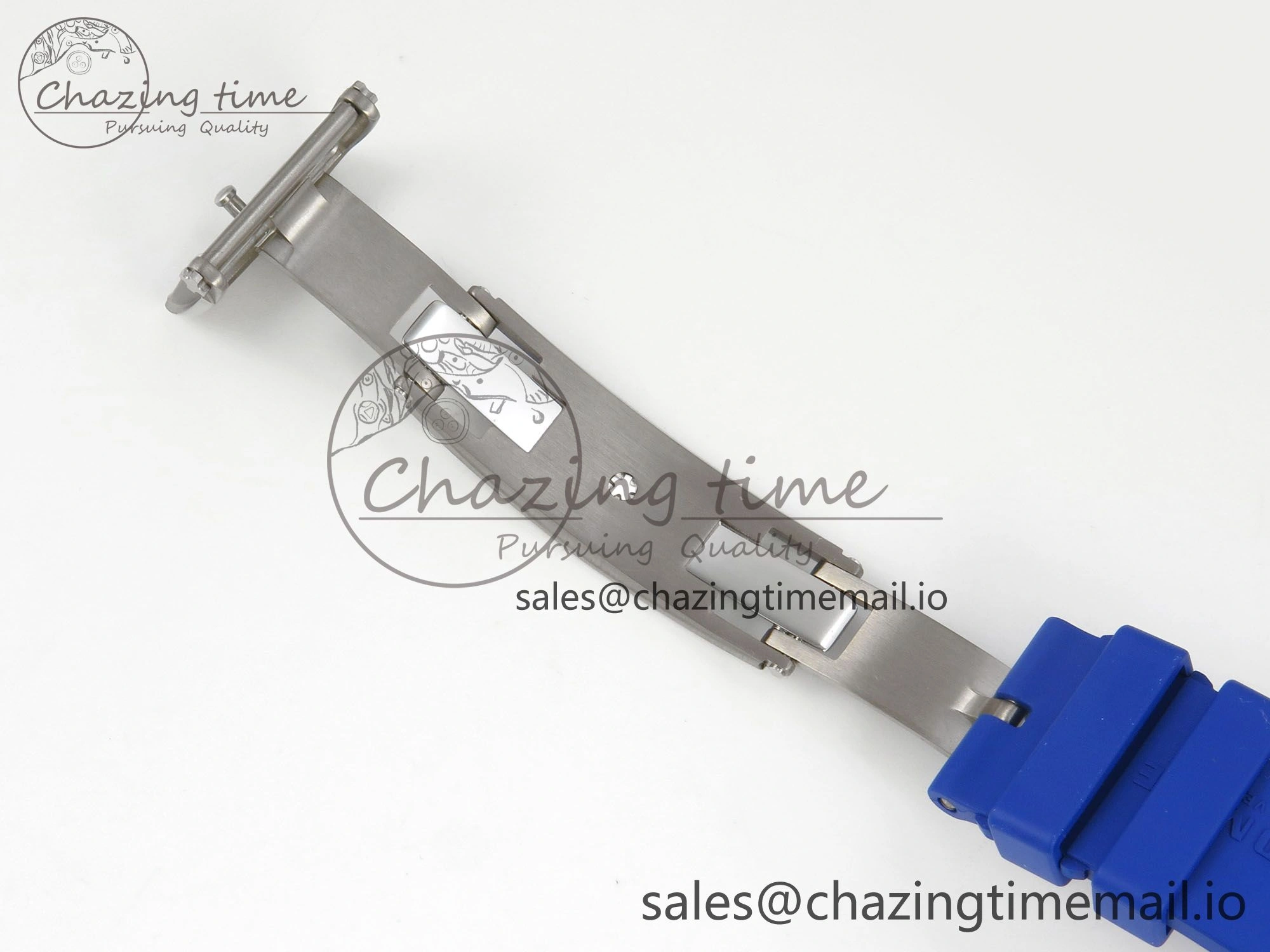RM055 White Ceramic Japan Edition MLF 1:1 Best Edition on Deep Blue Rubber Strap RMUL2 Super Clone