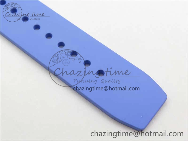 RM055 White Ceramic KVF Best Edition Skeleton Dial Blue on Rubber Strap MIYOTA8215 V3