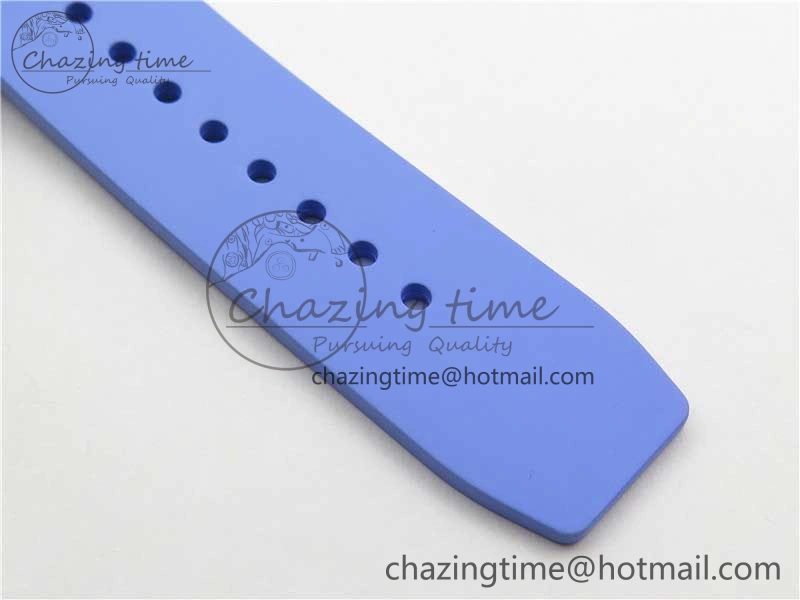 RM055 White Ceramic KVF Best Edition Skeleton Dial Blue on Rubber Strap MIYOTA8215 V3