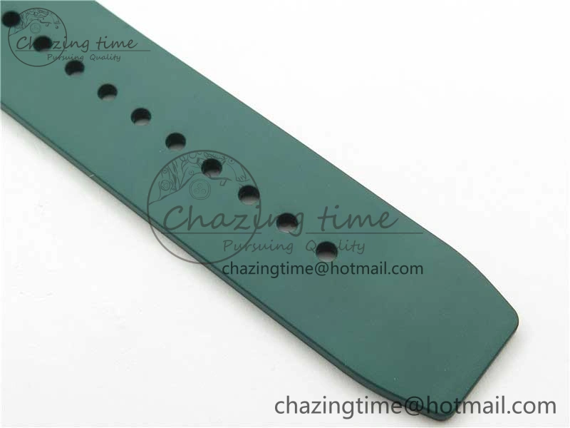 RM055 White Ceramic KVF Best Edition Skeleton Dial Green on Green Rubber Strap MIYOTA8215 V3