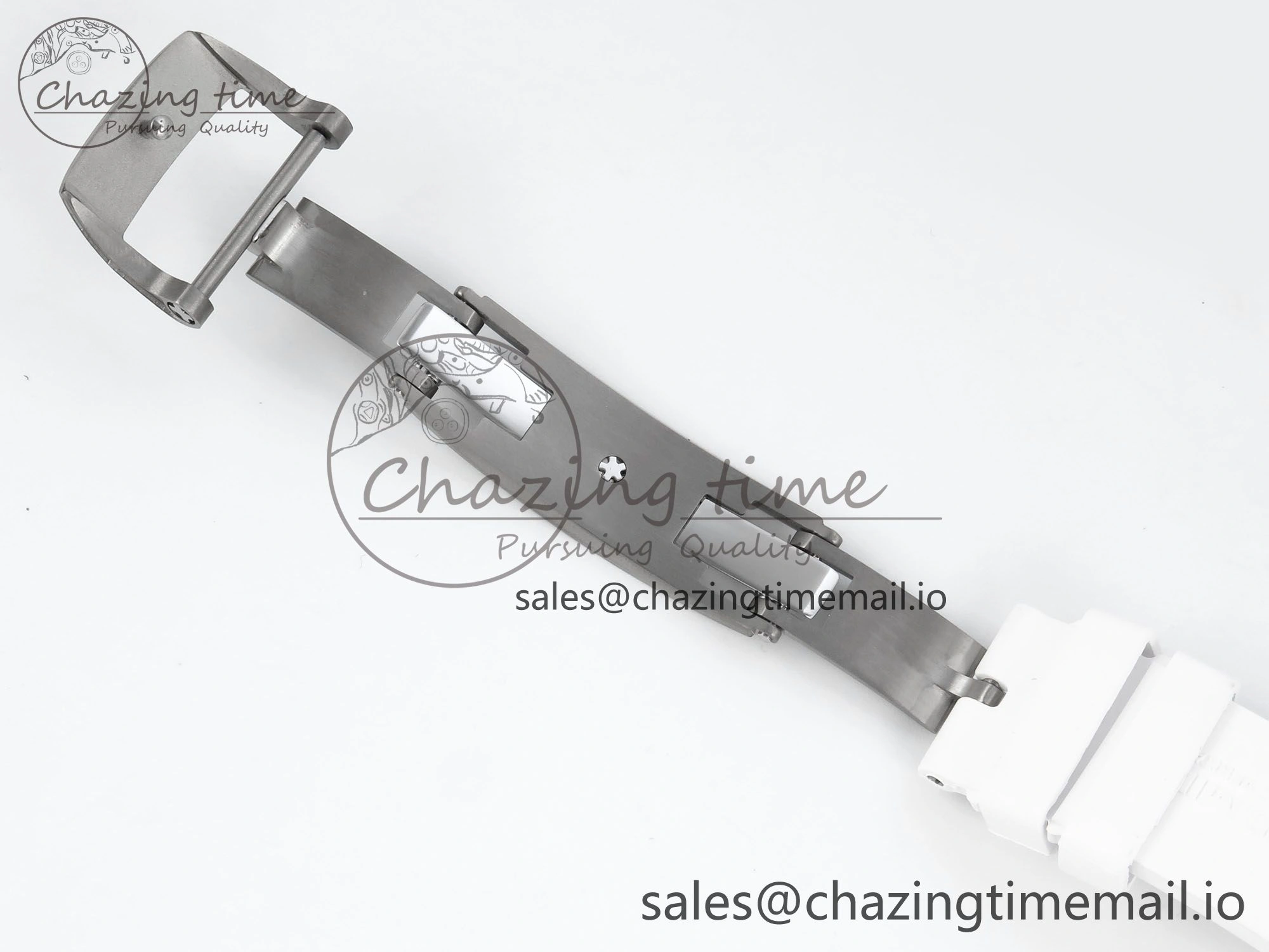 RM055 White Ceramic RMF Best Edition Skeleton Dial On White Rubber Strap RMUL2 Super Clone