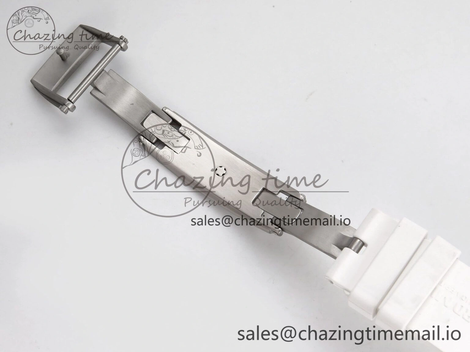 RM055 White Ceramic T+F 1:1 Best Edition Red Skeleton Dial on White Rubber Strap RMUL2 Super Clone