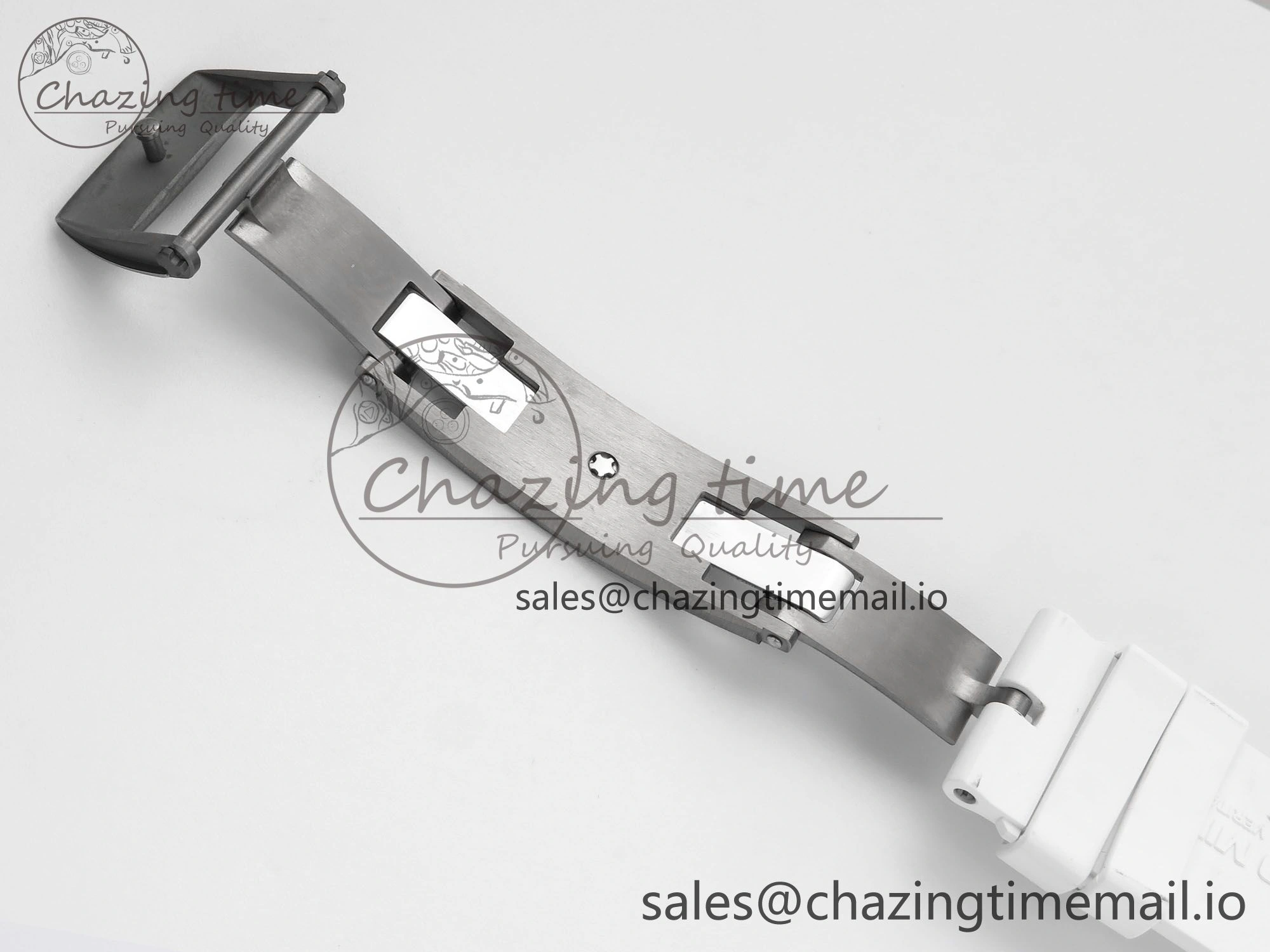 RM055 White Ceramic ZF 1:1 Best Edition on White Rubber Strap RMUL2 Super Clone