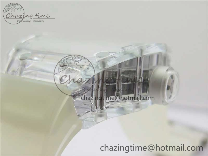 RM056-02 Transparent Tourbillon EURF Best Edition Skeleton Dial on Rubber Strap V2