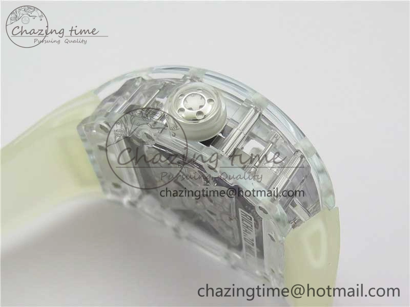 RM056-02 Transparent Tourbillon EURF Best Edition Skeleton Dial on Rubber Strap V2