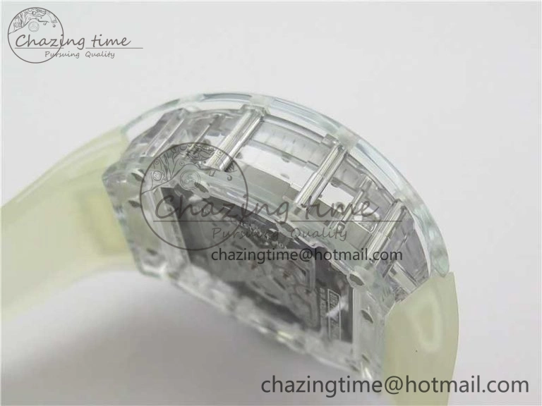 RM056-02 Transparent Tourbillon EURF Best Edition Skeleton Dial on Rubber Strap V2