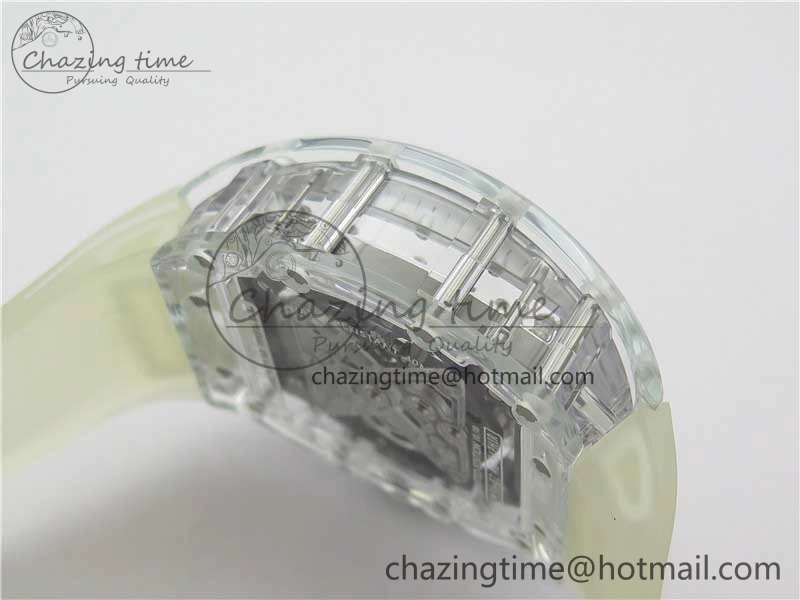 RM056-02 Transparent Tourbillon EURF Best Edition Skeleton Dial on Rubber Strap V2