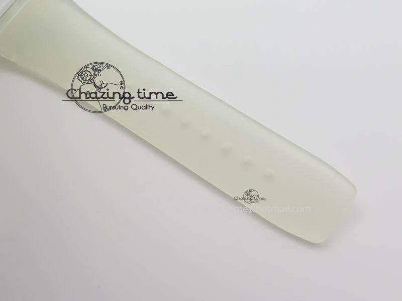RM056 RMF Red Inner Bezel Skeleton Dial On Transparent Rubber Strap MIYOTA9015