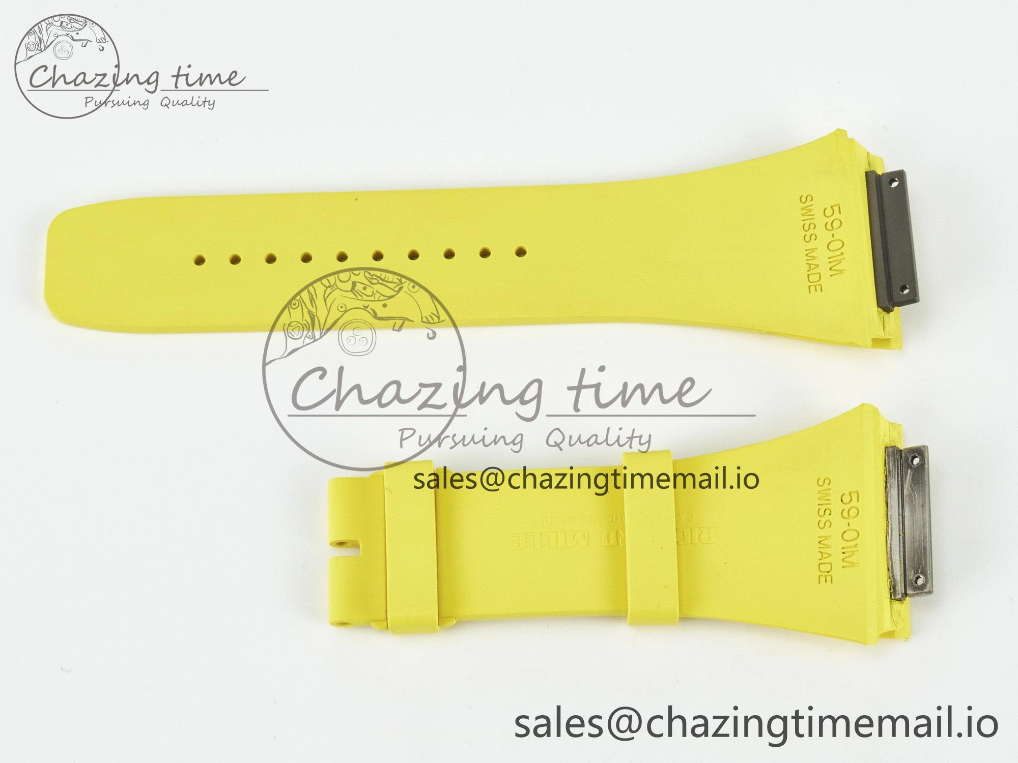 RM061 1:1 Best Edition Yellow Rubber Strap (Fits the Gen size)