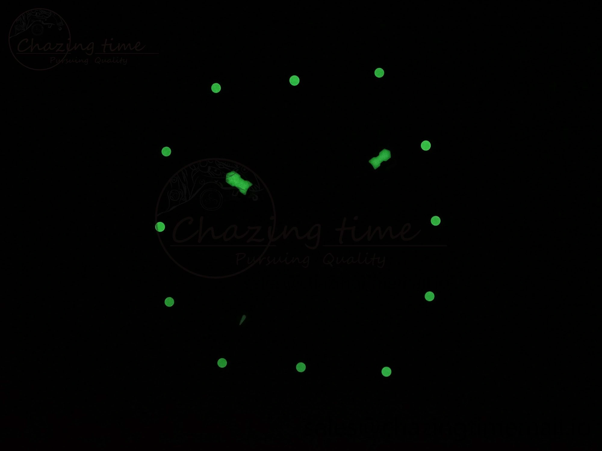 RM061 Black Ceramic ZF 1:1 Best Edition on Green Rubber Strap RMUL2 Super Clone