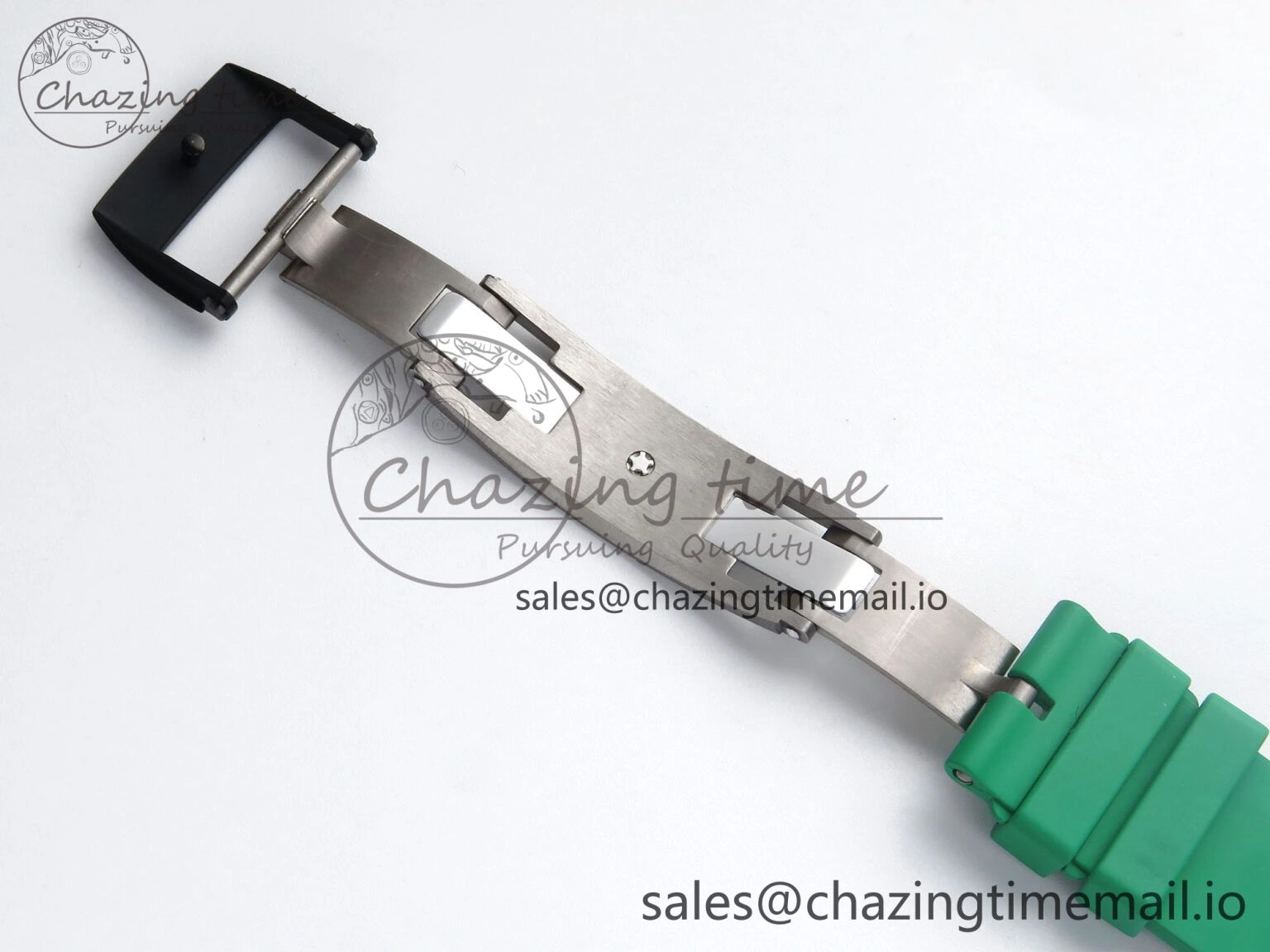 RM061 Black Ceramic ZF 1:1 Best Edition on Green Rubber Strap RMUL2 Super Clone