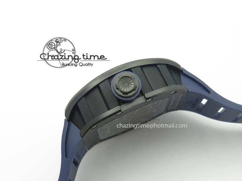 RM061 Blue Inner Bezel Skeleton Dial On Blue Rubber Strap MIYOTA8215 KVF