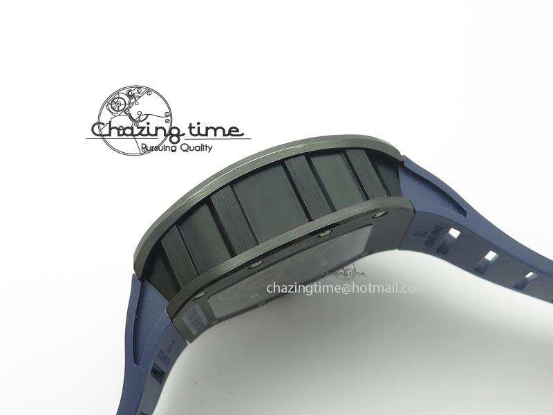 RM061 Blue Inner Bezel Skeleton Dial On Blue Rubber Strap MIYOTA8215 KVF