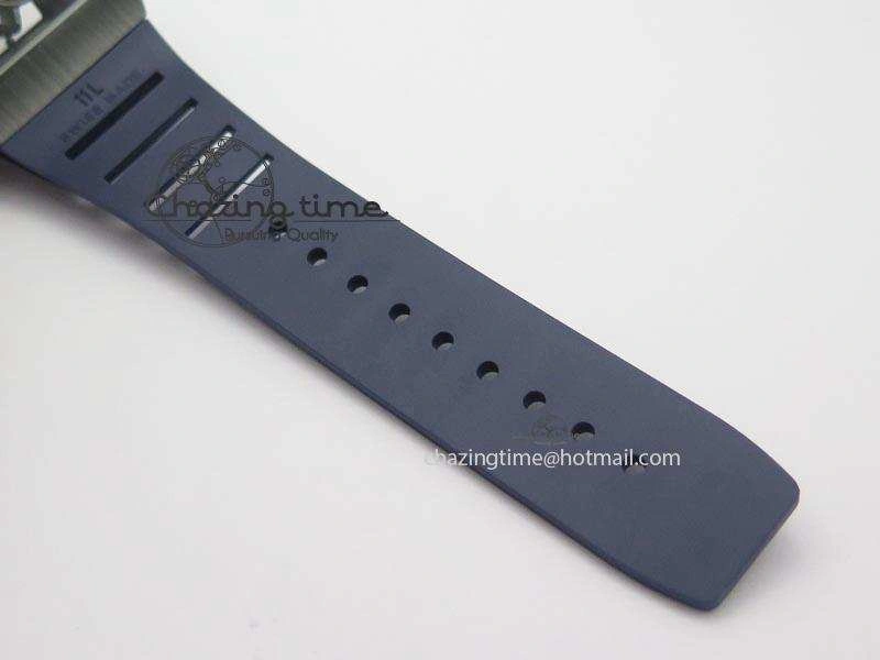 RM061 Blue Inner Bezel Skeleton Dial On Blue Rubber Strap MIYOTA8215 KVF