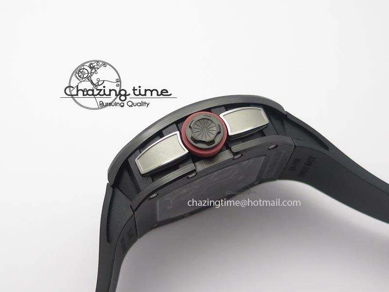 RM061 Red Inner Bezel Skeleton Dial On Black Rubber Strap MIYOTA8215 KVF