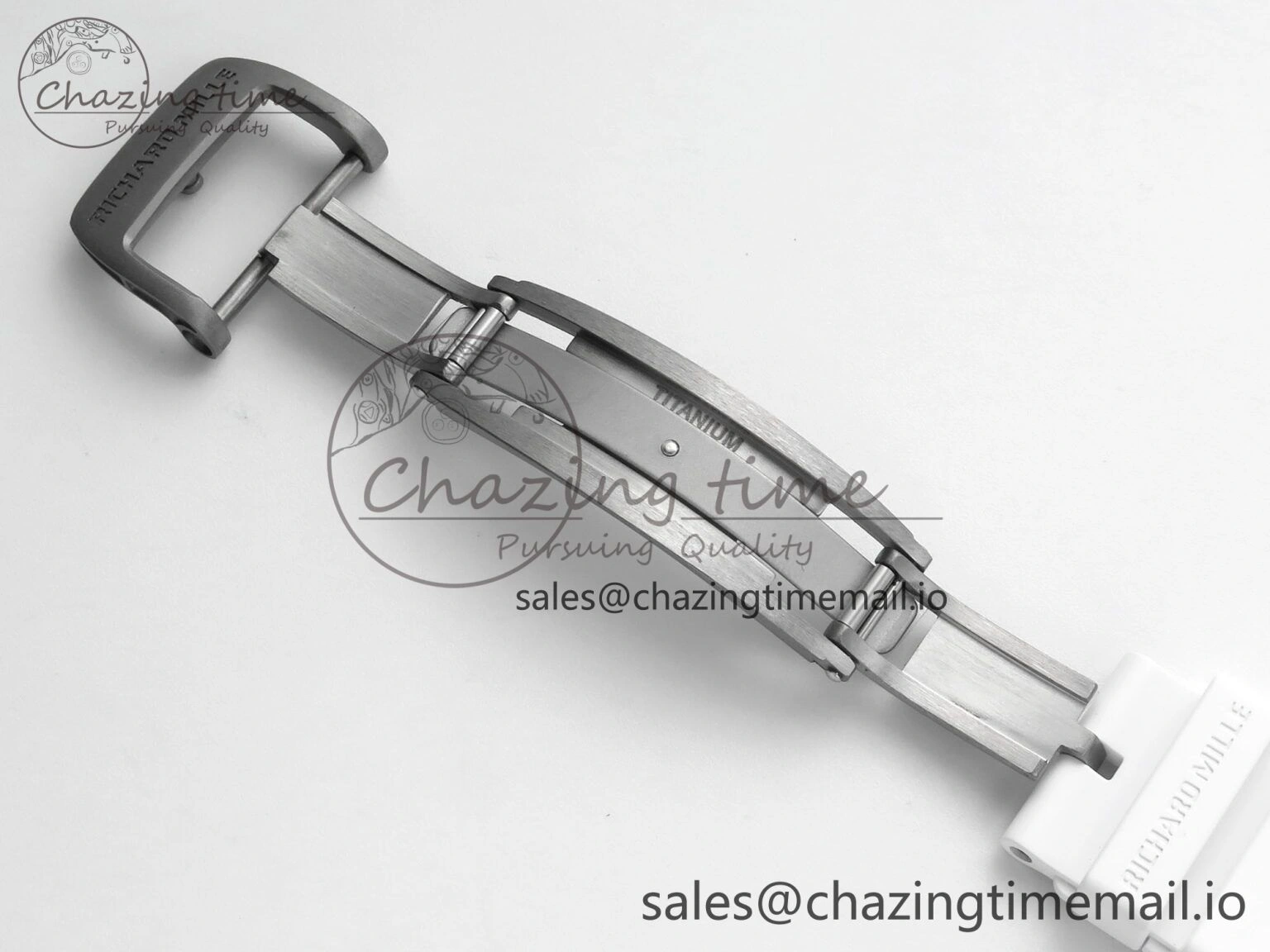 RM061 White Ceramic ZF 1:1 Best Edition on White Rubber Strap RMUL2 Super Clone