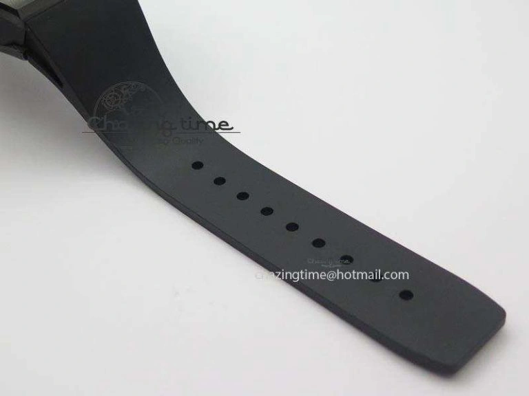 RM061 White Inner Bezel Skeleton Dial On Black Rubber Strap MIYOTA8215 KVF