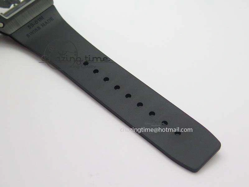 RM061 White Inner Bezel Skeleton Dial On Black Rubber Strap MIYOTA8215 KVF