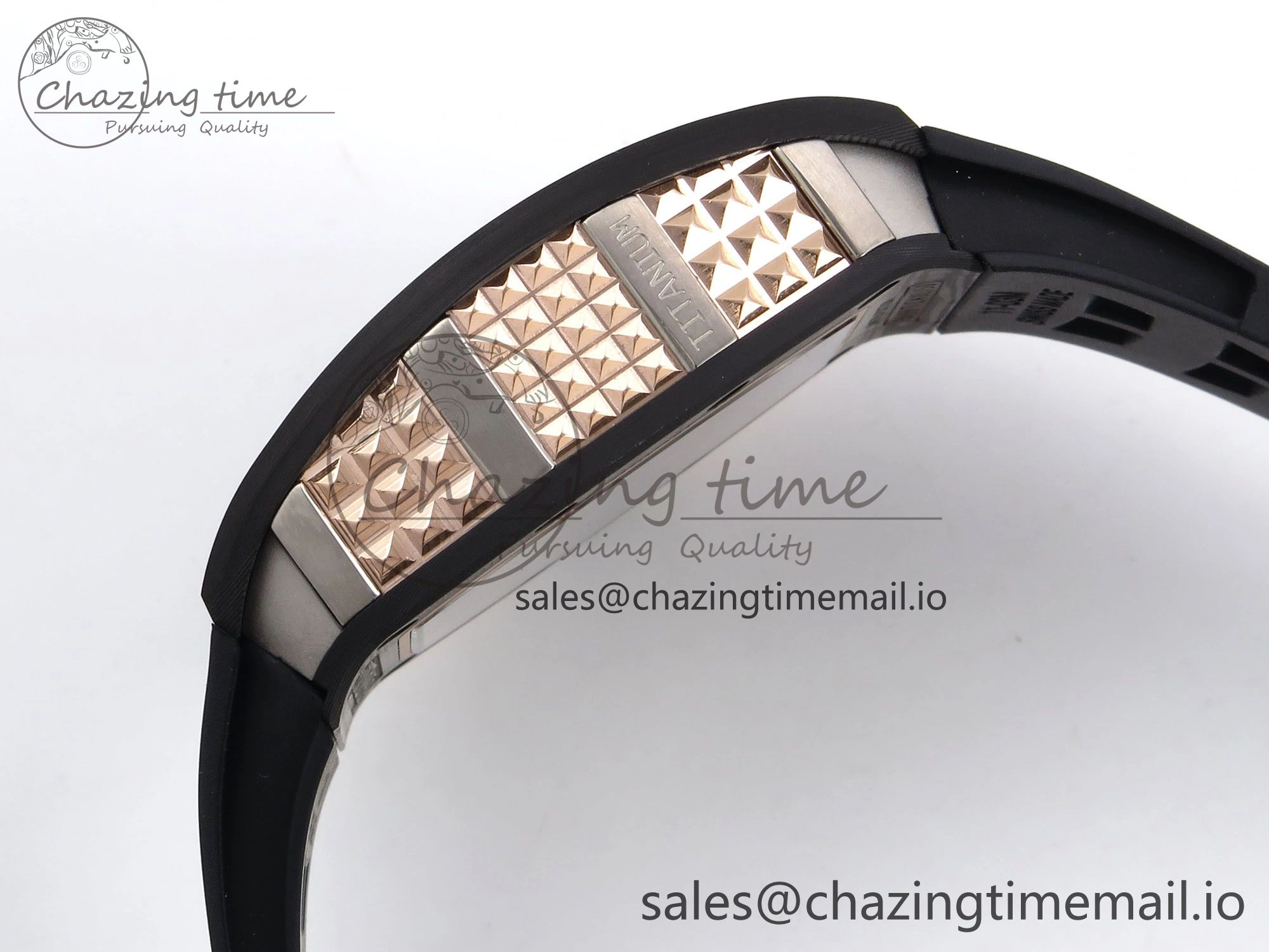 RM066 Real Forge Carbon RG YSF 1:1 Best Edition Skeleton Dial on Black Rubber Strap Asian Tourbillon