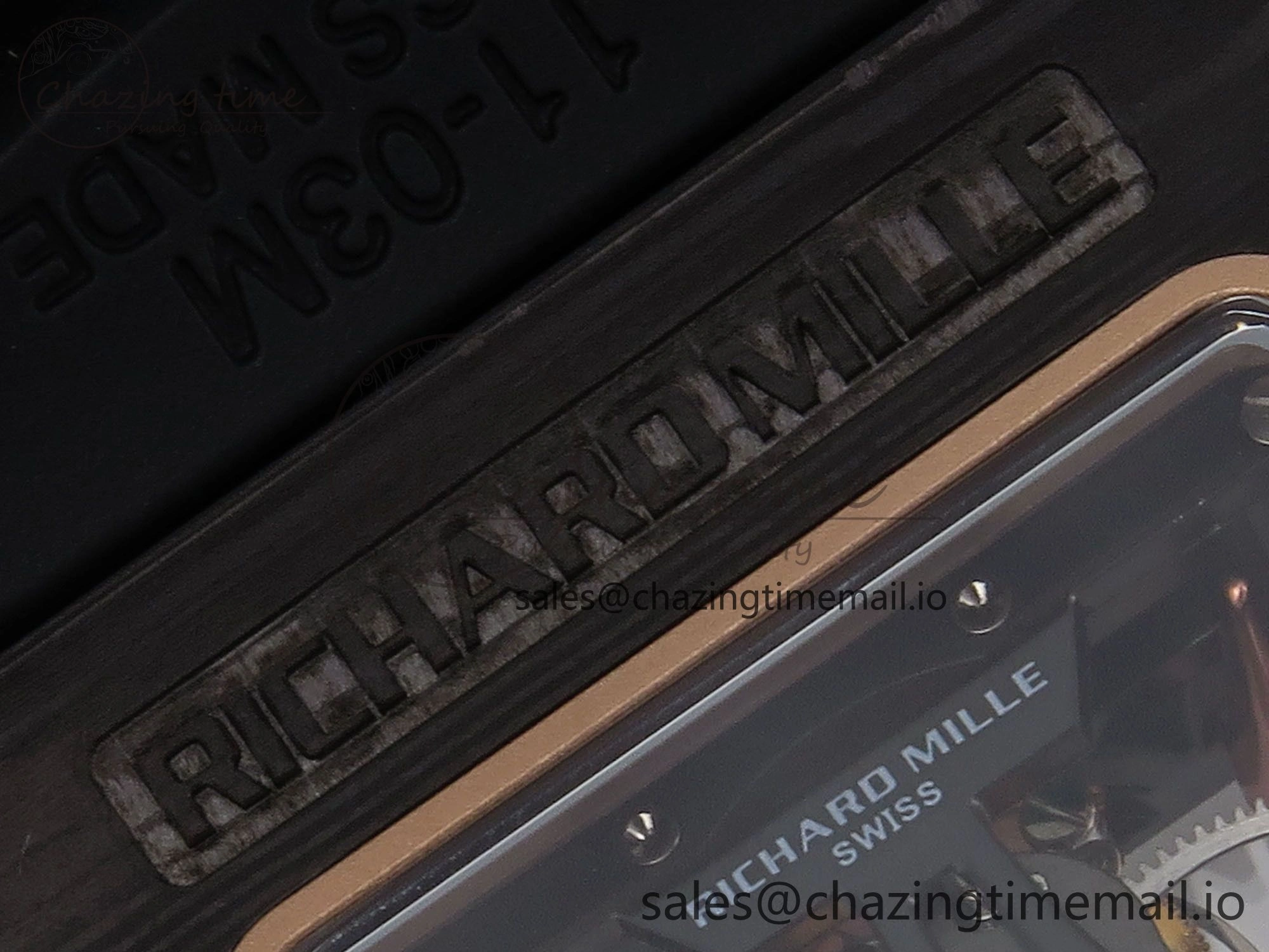 RM066 Real Forge Carbon RG YSF 1:1 Best Edition Skeleton Dial on Black Rubber Strap Asian Tourbillon