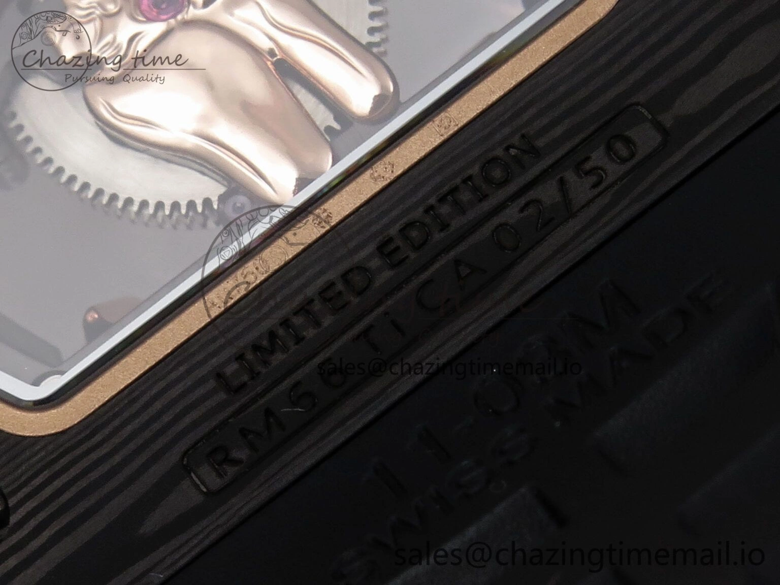 RM066 Real Forge Carbon RG YSF 1:1 Best Edition Skeleton Dial on Black Rubber Strap Asian Tourbillon