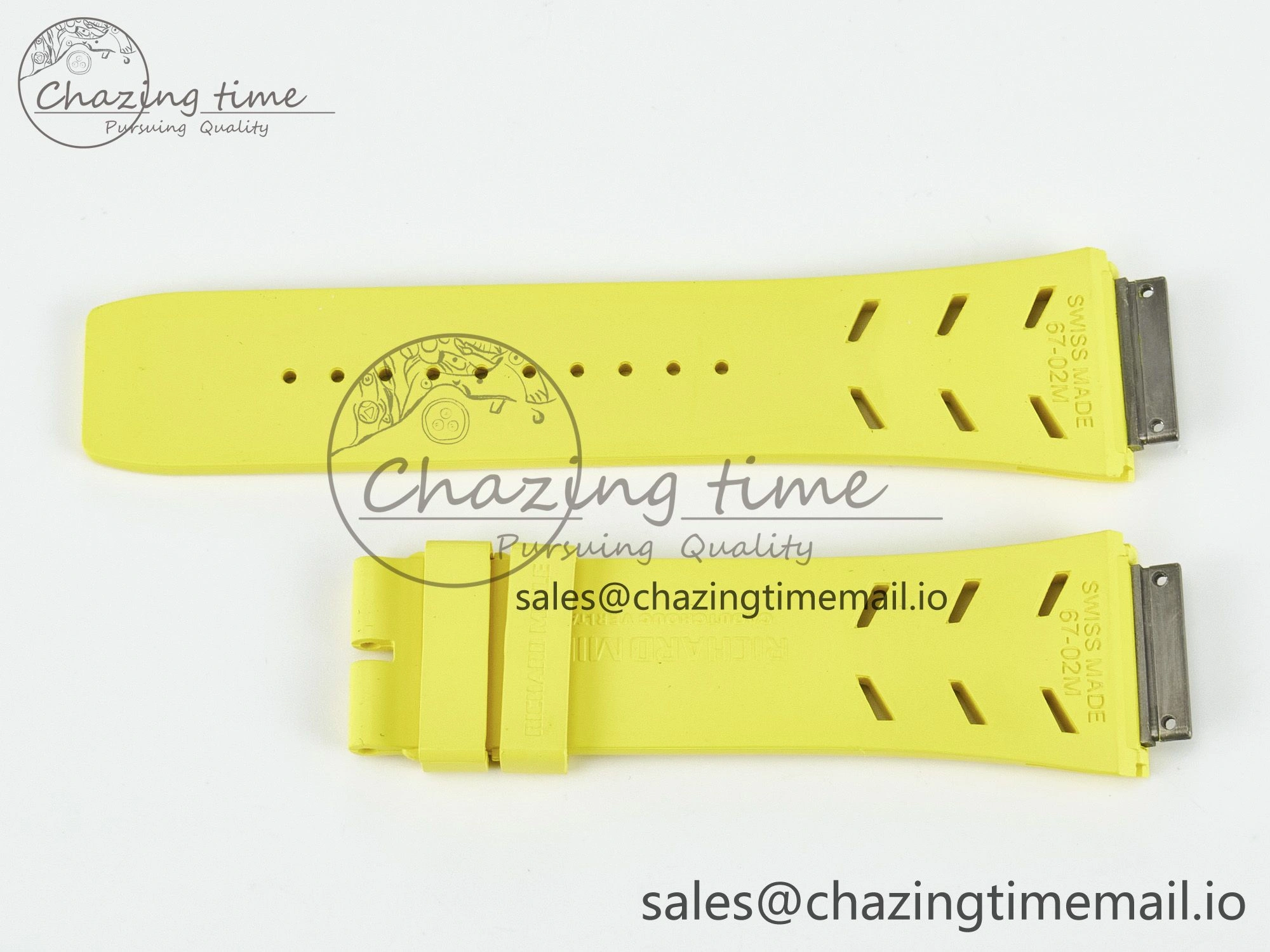 RM067 1:1 Best Edition Yellow Rubber Strap (Fits the Gen size)
