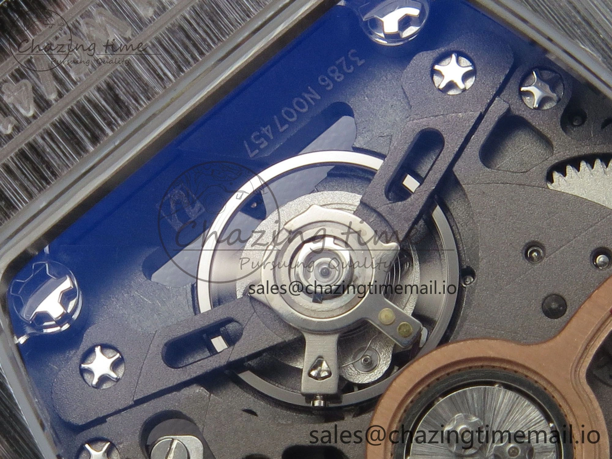 RM07 Ladies Full Diamonds SS ZF 1:1 Best Edition Red Dial on Black Rubber Strap CRMA2 Clone
