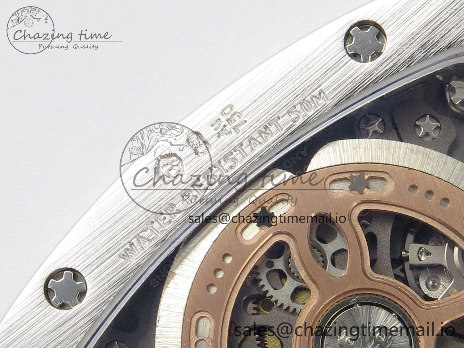 RM07 Ladies Full Diamonds SS ZF 1:1 Best Edition Red Dial on Black Rubber Strap CRMA2 Clone