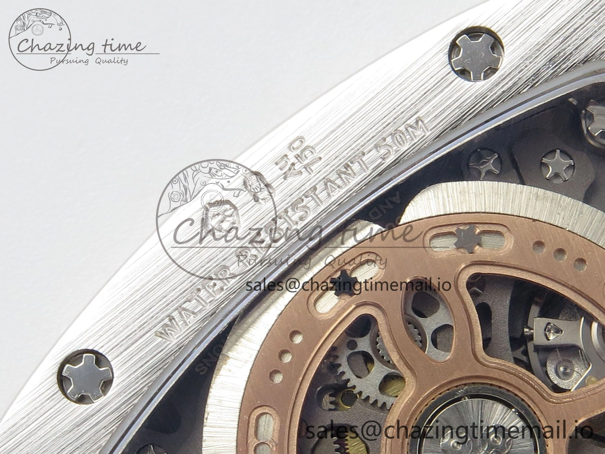 RM07 Ladies Full Diamonds SS ZF 1:1 Best Edition Red Dial on Black Rubber Strap CRMA2 Clone