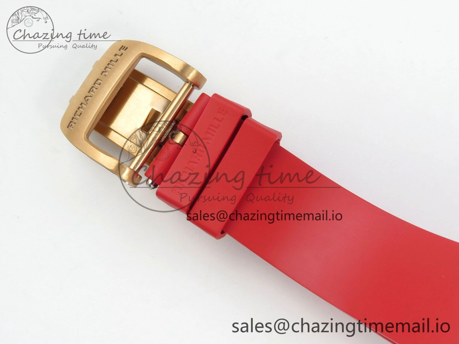 RM07 Ladies RG Diamonds Bezel ZF 1:1 Best Edition Red Diamonds Skeleton Dial on Red Rubber Strap CRMA2 Clone