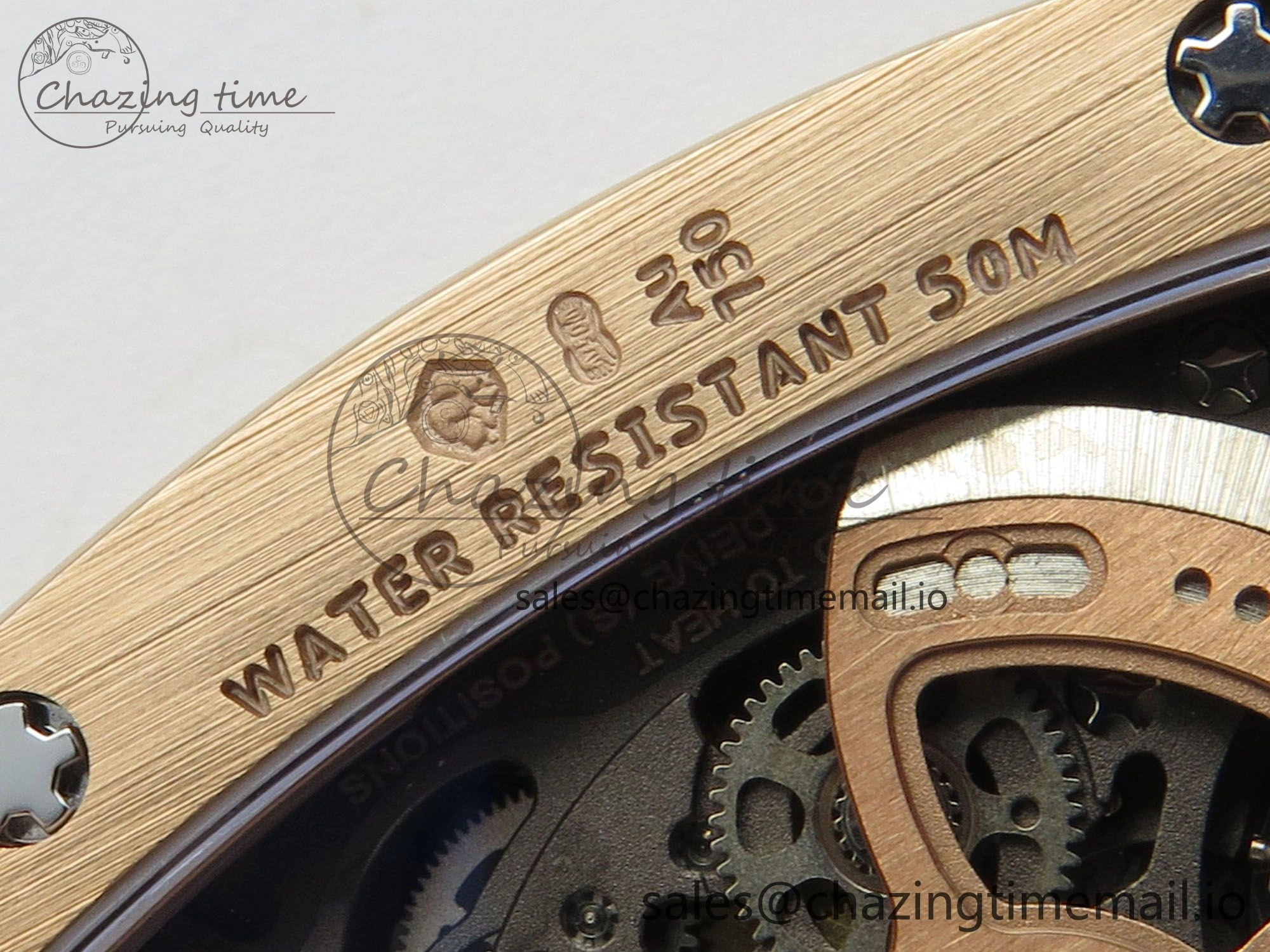 RM07 Ladies RG Diamonds Bezel ZF 1:1 Best Edition Red Diamonds Skeleton Dial on Red Rubber Strap CRMA2 Clone