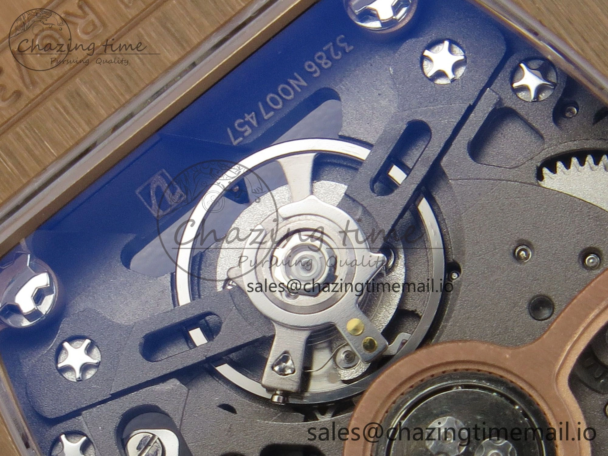 RM07 Ladies RG Diamonds Bezel ZF 1:1 Best Edition Red Diamonds Skeleton Dial on White Rubber Strap CRMA2 Clone