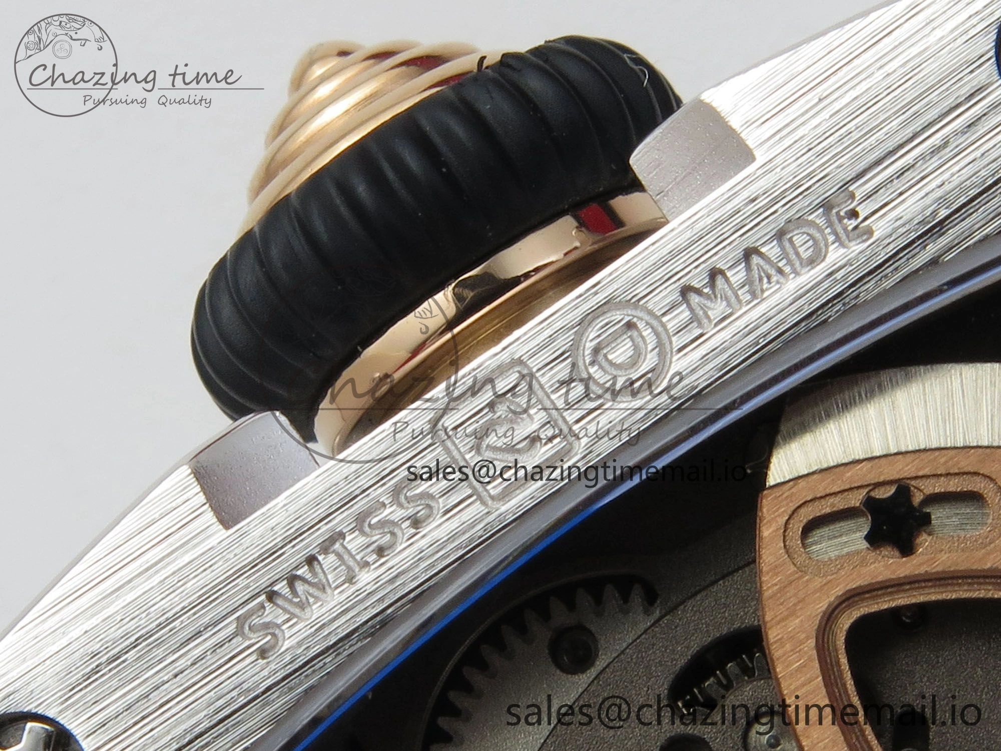 RM07 Ladies SS Diamonds Bezel ZF 1:1 Best Edition Red Diamonds Skeleton Dial on Red Rubber Strap CRMA2 Clone
