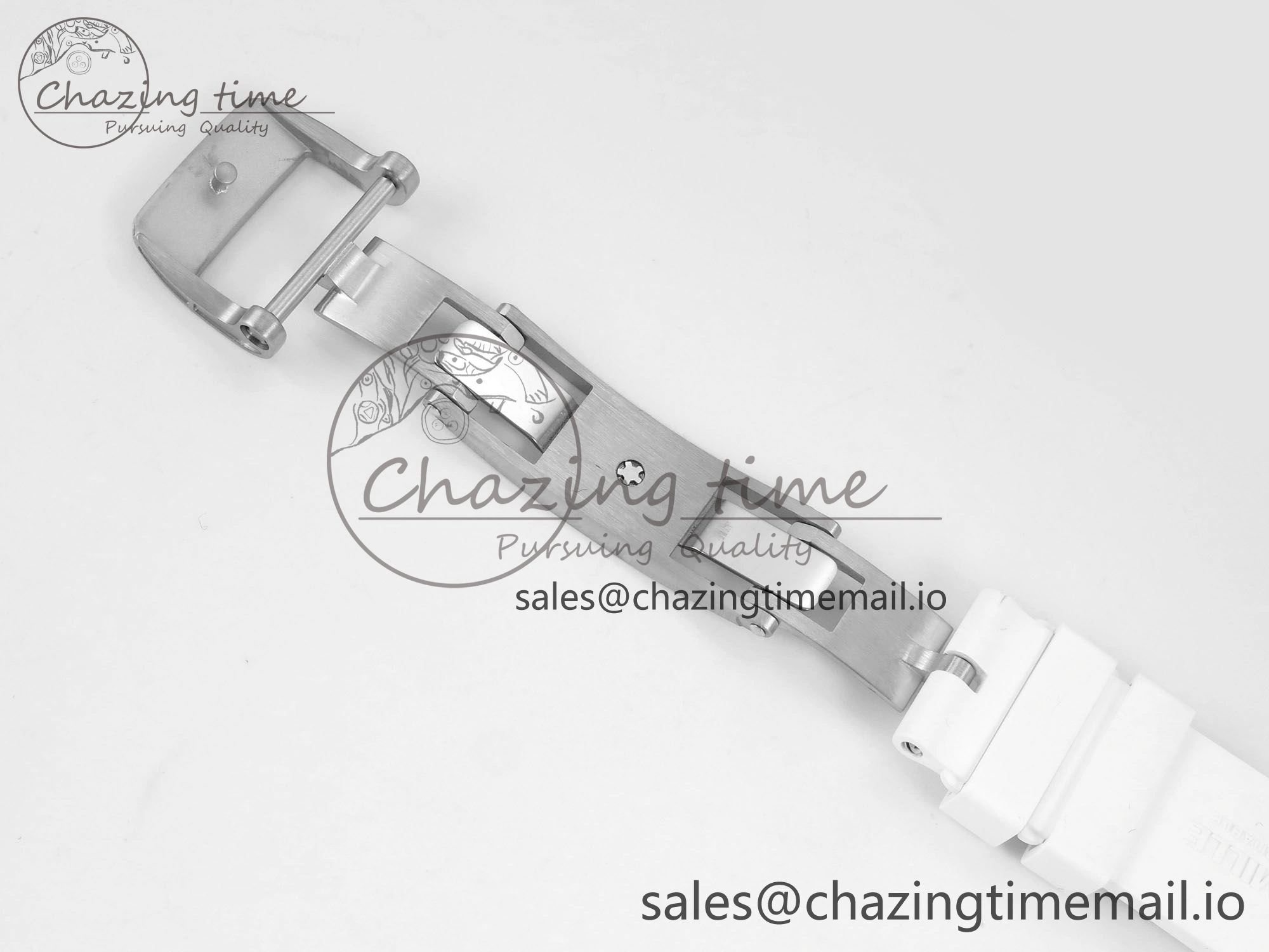 RM07 Ladies SS Diamonds Bezel ZF 1:1 Best Edition Red Diamonds Skeleton Dial on White Rubber Strap CRMA2 Clone