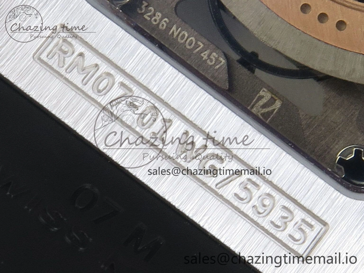 RM07 Ladies Snow Diamonds SS ZF 1:1 Best Edition Black Dial on Black Rubber Strap CRMA2 Clone
