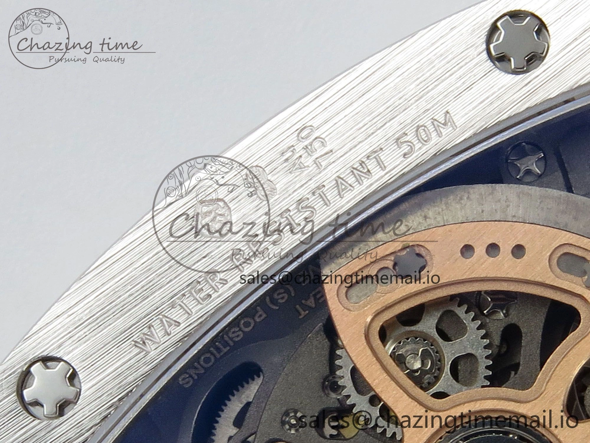 RM07 Ladies Snow Diamonds SS ZF 1:1 Best Edition Red Dial on Red Rubber Strap CRMA2 Clone