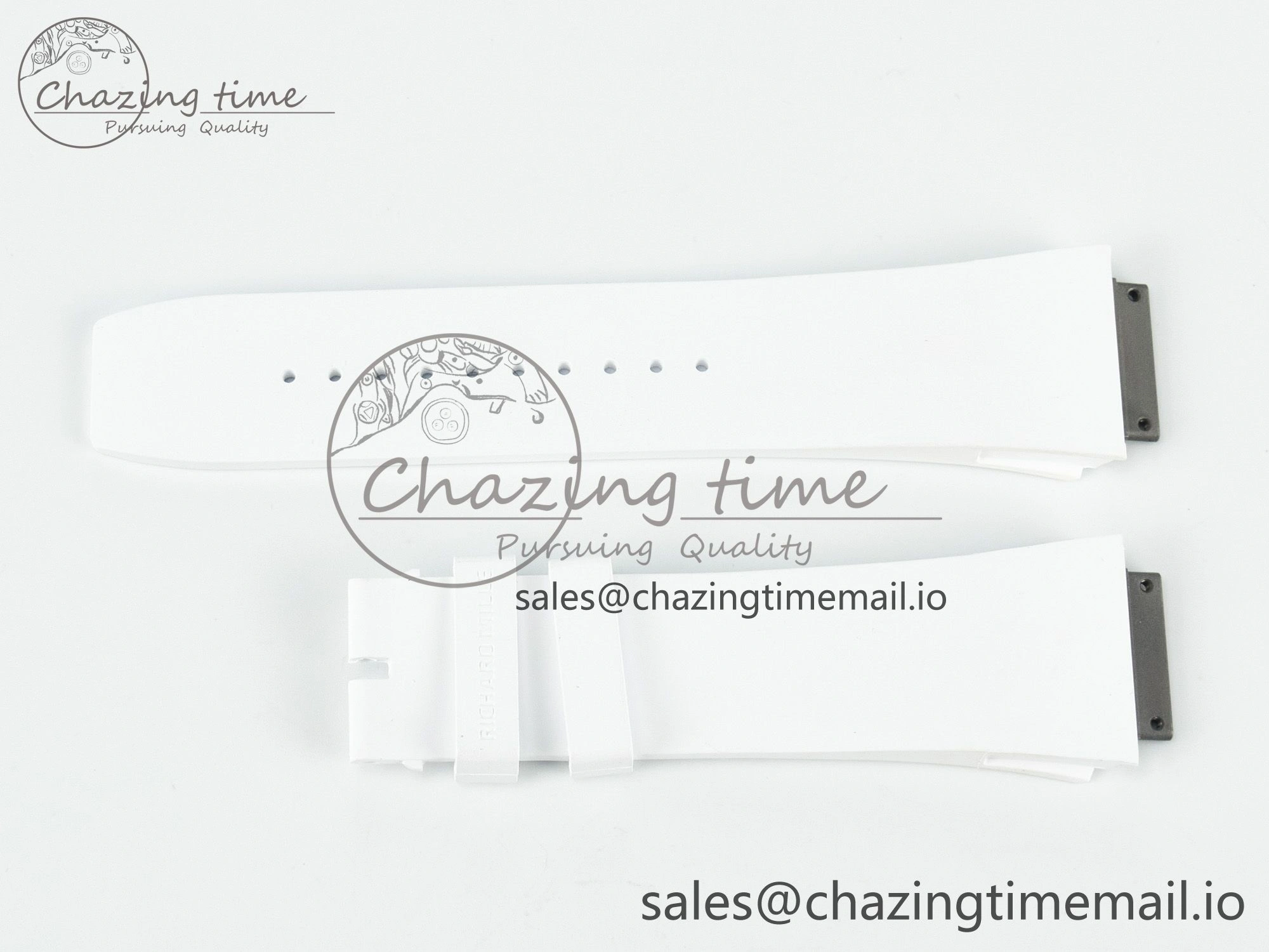 RM072 1:1 Best Edition White Rubber Strap (Fits the Gen size)