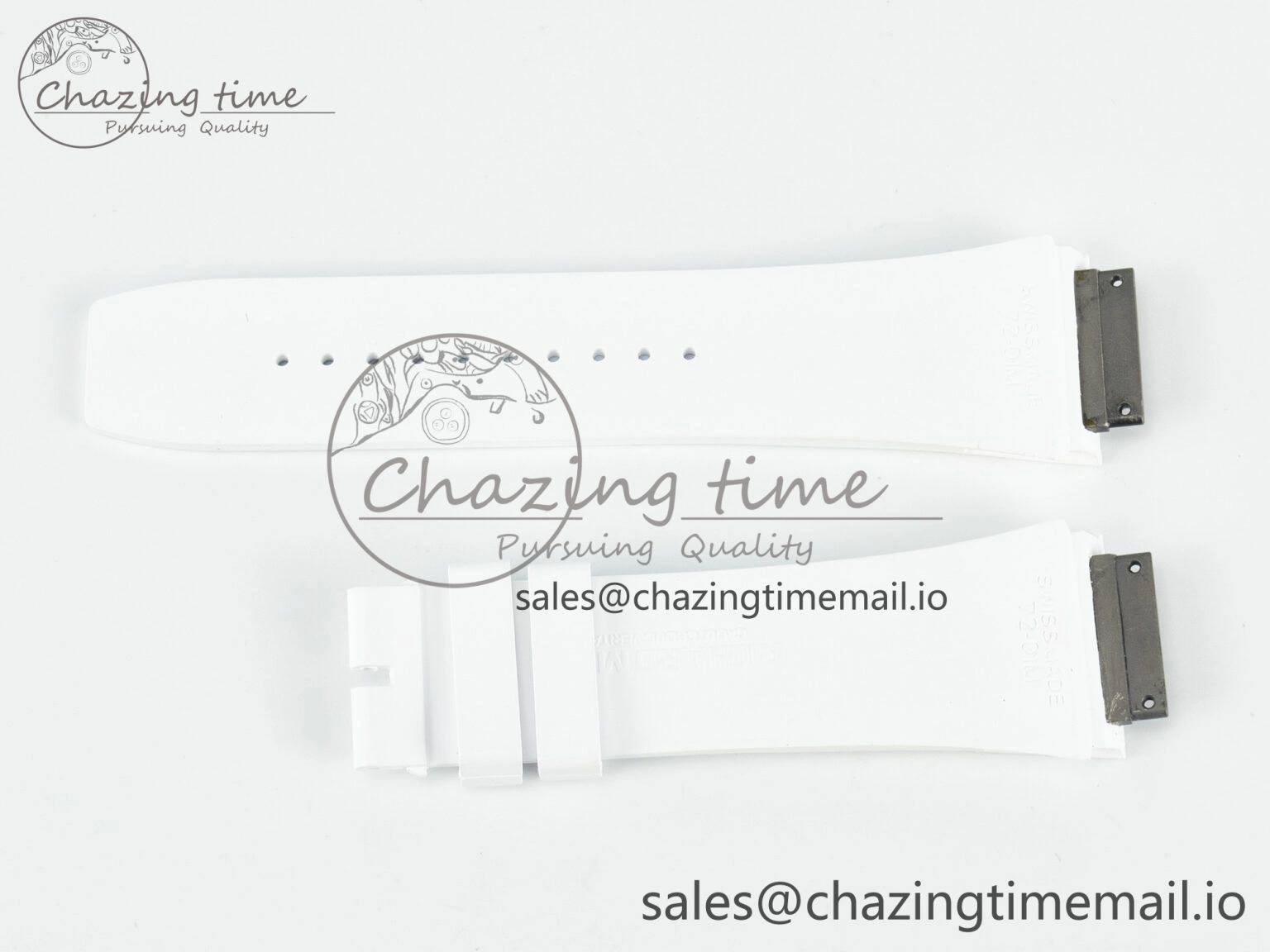 RM072 1:1 Best Edition White Rubber Strap (Fits the Gen size)