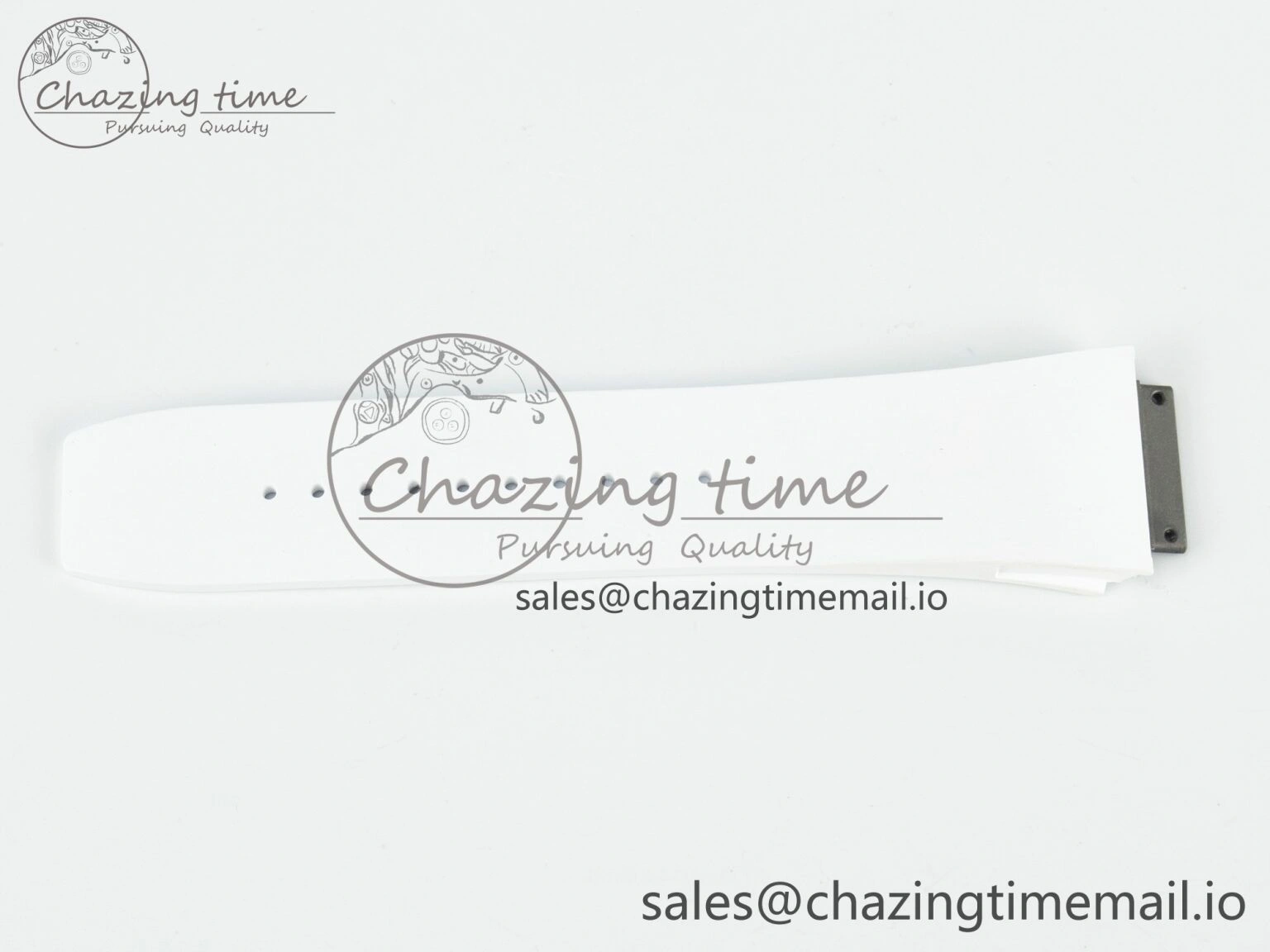 RM072 1:1 Best Edition White Rubber Strap (Fits the Gen size)
