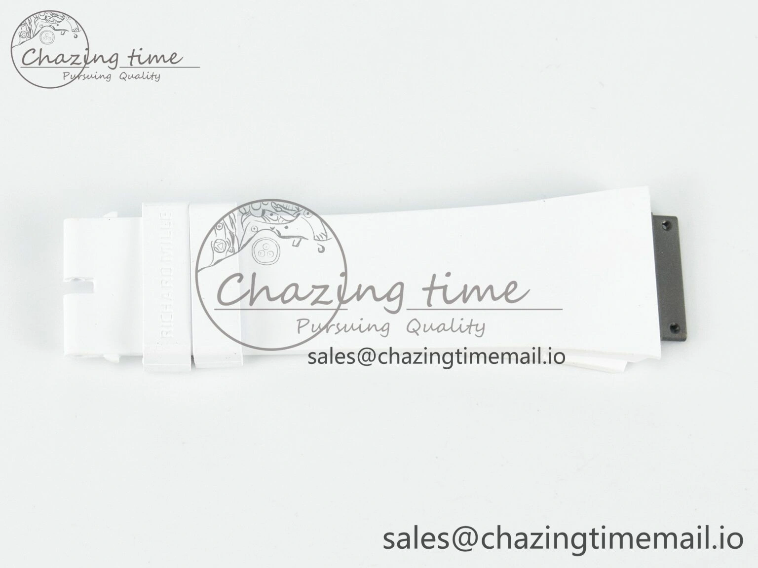 RM072 1:1 Best Edition White Rubber Strap (Fits the Gen size)