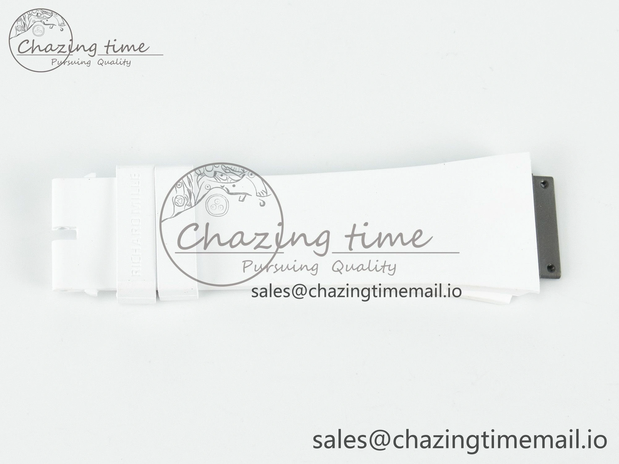 RM072 1:1 Best Edition White Rubber Strap (Fits the Gen size)
