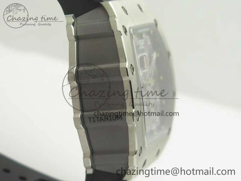 RM11-03 SS KVF 1:1 Best Edition Crystal Skeleton Dial on Racing Rubber Strap A7750