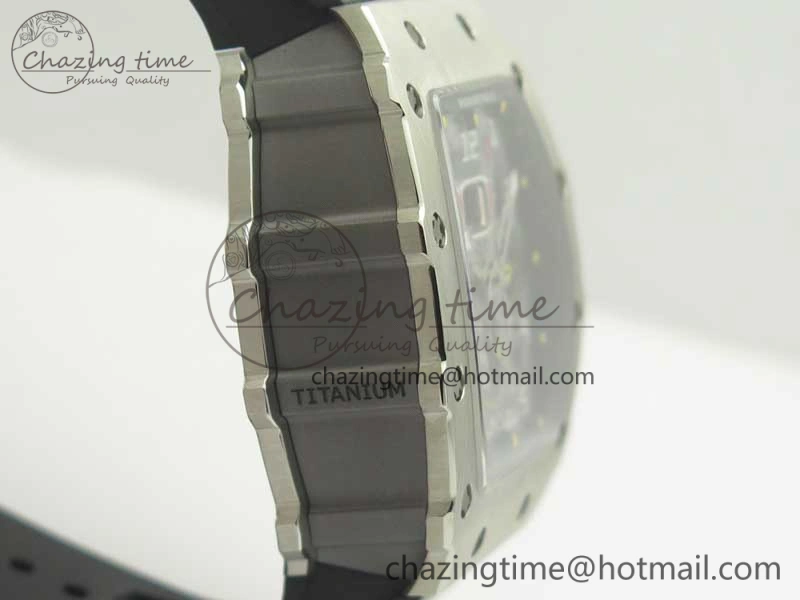 RM11-03 SS KVF 1:1 Best Edition Crystal Skeleton Dial on Racing Rubber Strap A7750