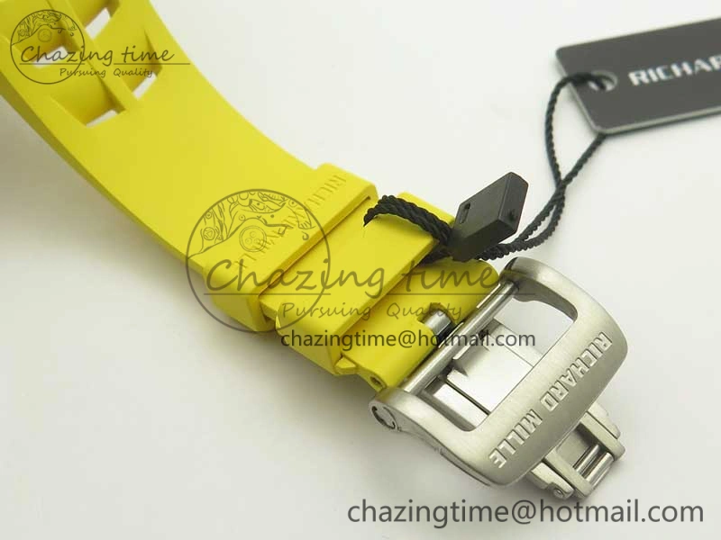 RM11-03 SS KVF 1:1 Best Edition Crystal Skeleton Dial on Racing Rubber Strap A7750