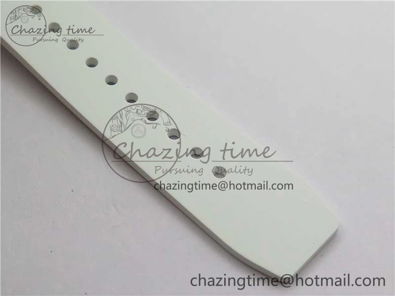 RM12 Real Tourbillon KVF Best Edition Skeleton Dial on White Rubber Strap