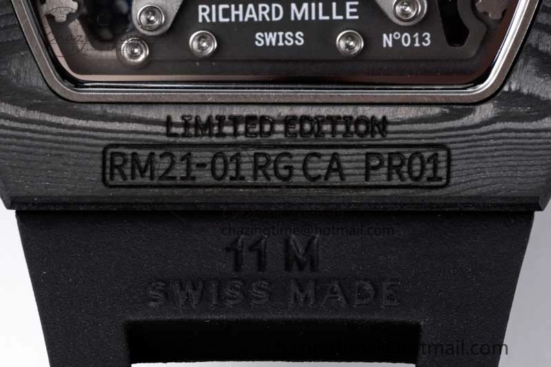 RM21-01 SS Tourbillon RMF Best Edition Skeleton Dial on Black Rubber Strap