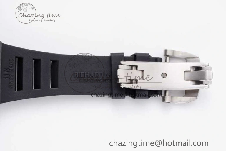 RM21-01 SS Tourbillon RMF Best Edition Skeleton Dial on Black Rubber Strap