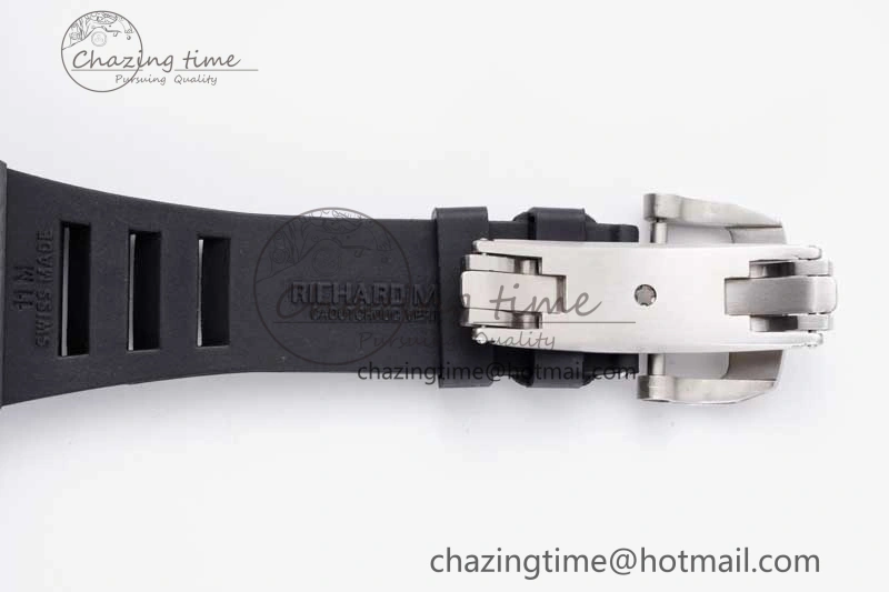RM21-01 SS Tourbillon RMF Best Edition Skeleton Dial on Black Rubber Strap